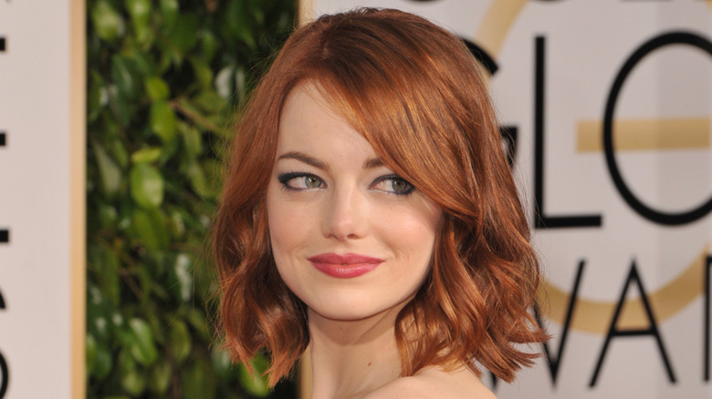 Emma Stone at the 2015 Golden Globes