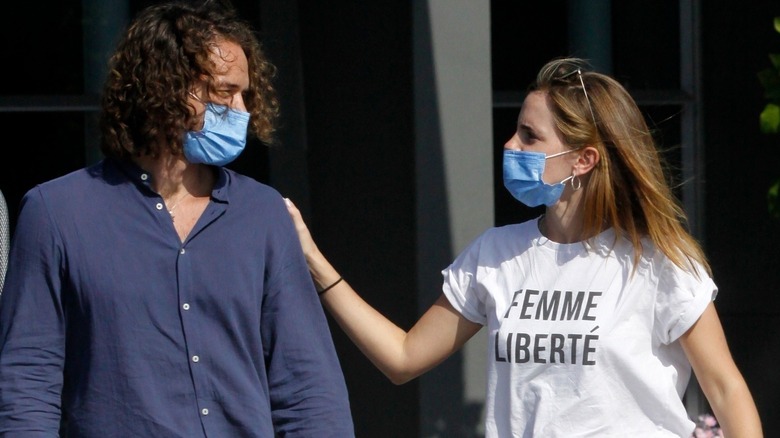 Emma Watson and Leo Robinton shopping