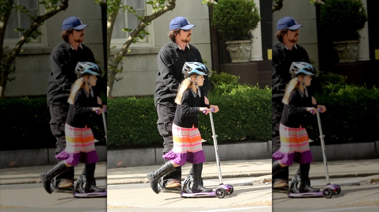 Christian Bale with daughter Emmeline