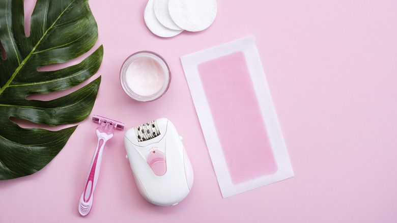 hair removal tools on table