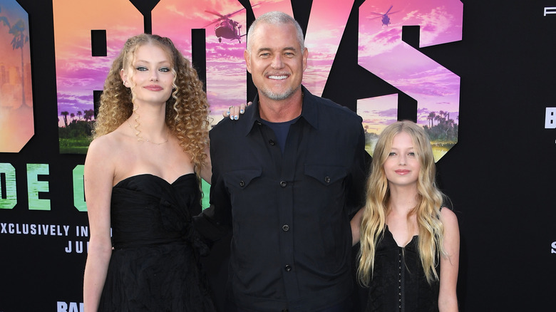 Eric Dane and his daughters at a movie premiere