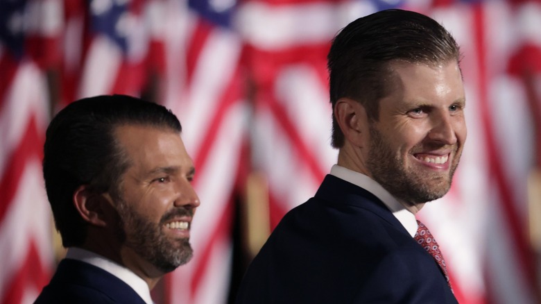 Donald Trump Jr. and Eric Trump smiling