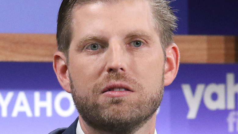 Eric Trump posing