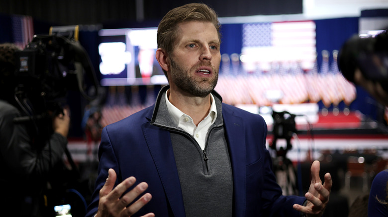 Eric Trump speaks at the Iowa Events Center 