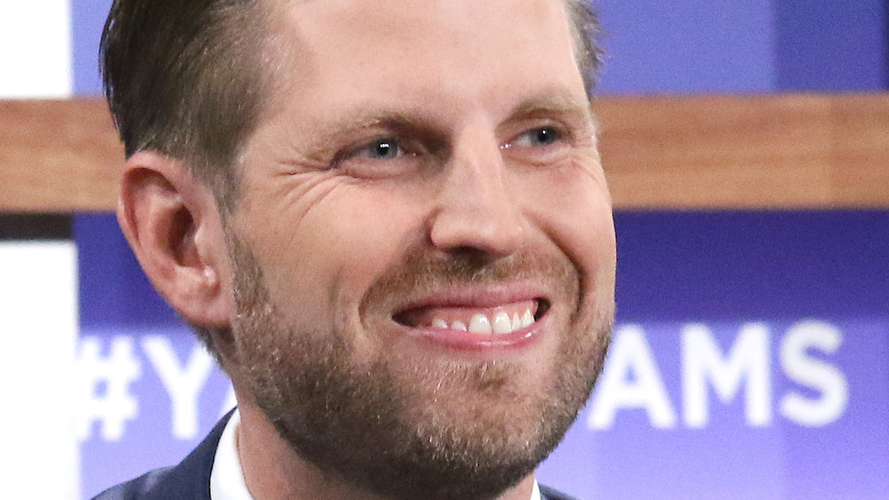 Eric Trump smiling during appearance