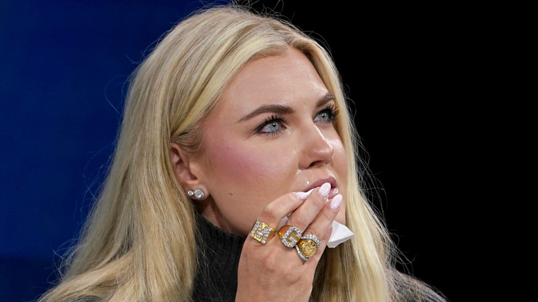 Erika Kirk speaks onstage during The New York Times DealBook Summit 2025 at Jazz at Lincoln Center on December 03