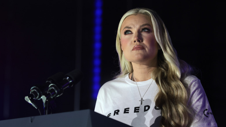 Erika Kirk white T-shirt