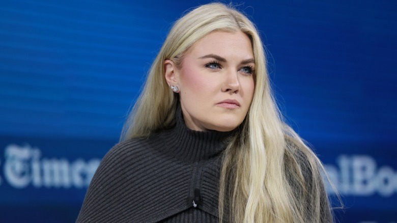 Erika Kirk onstage during the 2025 New York Times Dealbook Summit in New York City, NY