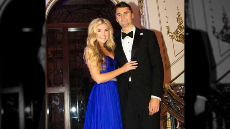 Erika and Charlie Kirk photographed in April 2021