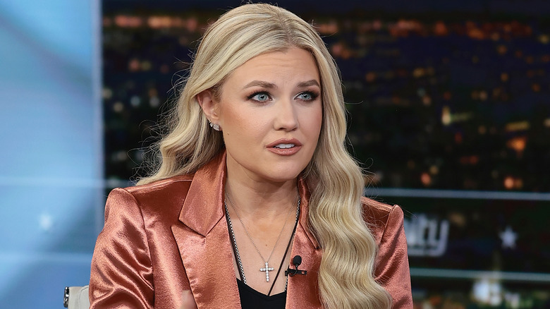 Erika Kirk discusses the newly released book "Stop, In The Name of God: Why Honoring The Sabbath Will Transform Your Life" on "Hannity" at Fox News Channel Studios (2025)