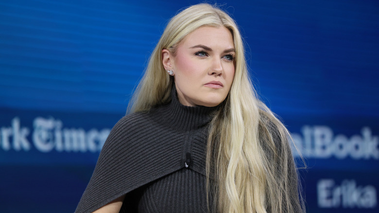 Erika Kirk sits silently onstage during the 2025 New York Times Dealbook Summit at Jazz at Lincoln Center (2025)