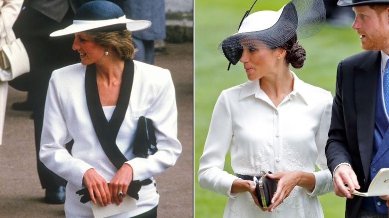Princess Diana and Meghan Markle at Ascot