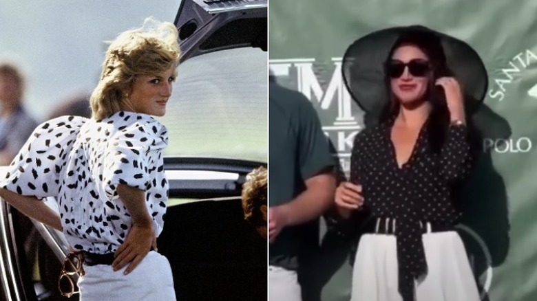 Princess Diana and Meghan Markle