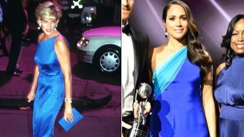 Princess Diana and Meghan Markle