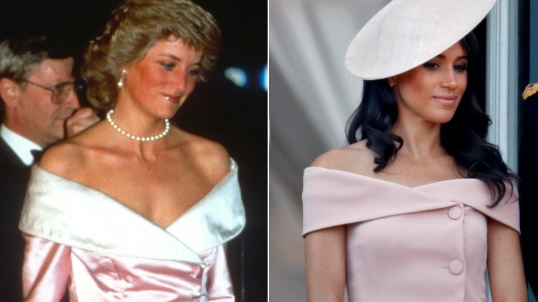 Princess Diana and Meghan Markle