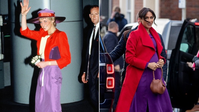 Princess Diana and Meghan Markle