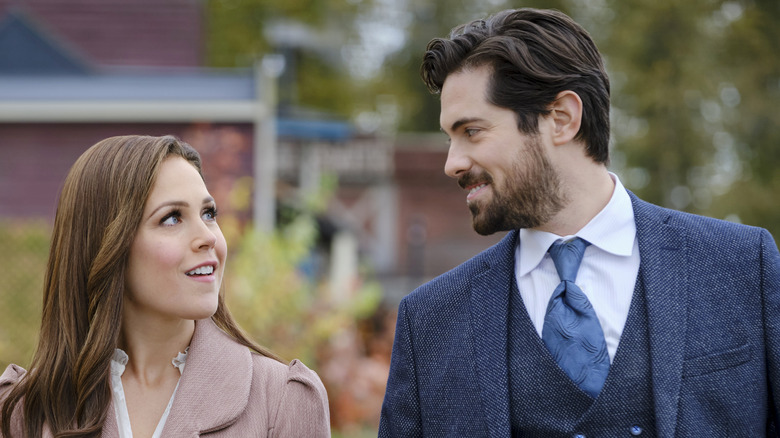 Erin Krakow and Chris McNally in When Calls the Heart