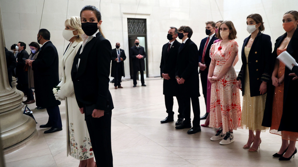 Ashley Biden during inauguration night wearing a tux