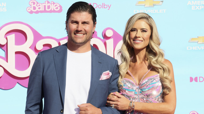 Josh Hall and Christina Haack at the 2023 premiere of "Barbie"