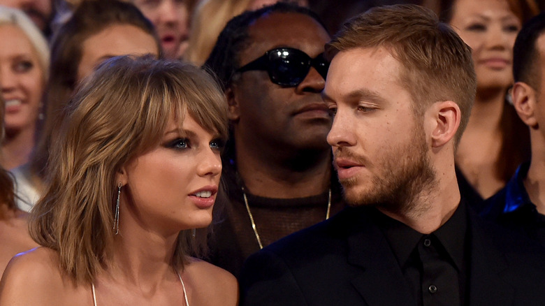 Taylor Swift and Calvin Harris at the Billboard Music Awards in 2017