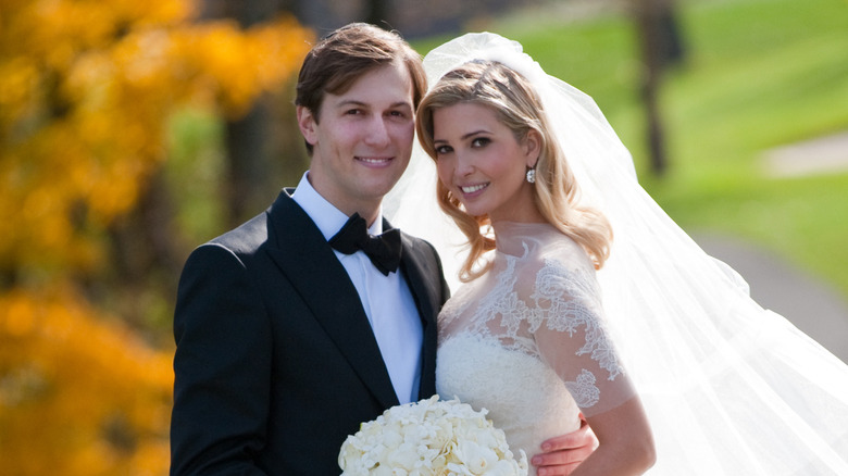 Ivanka Trump and Jared Kushner on their wedding day