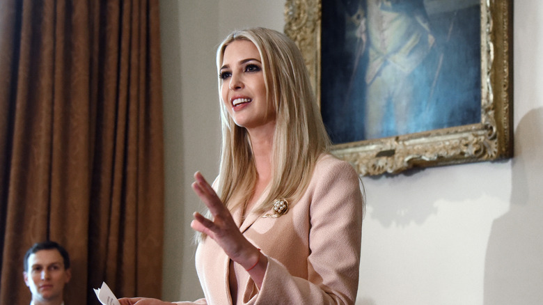 Ivanka Trump speaking in 2018