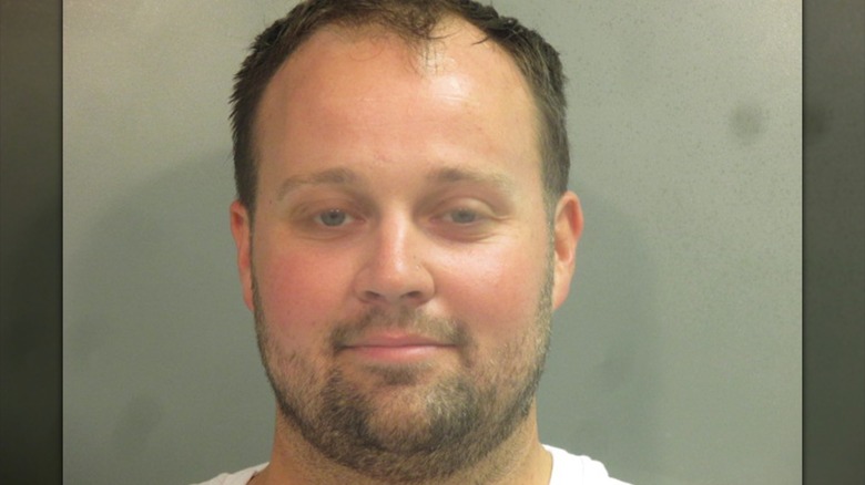Josh Duggars mugshot after his arrest in 2021