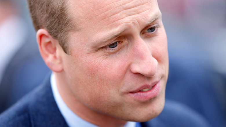 Close up of Prince William smiling 