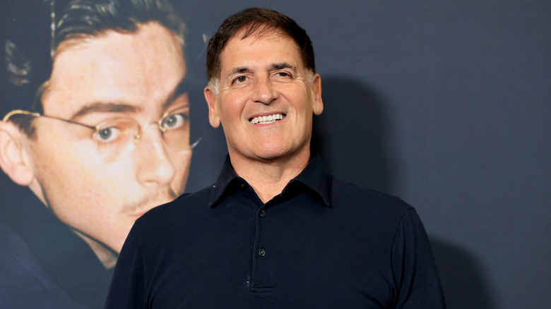 Mark Cuban at the premiere of "Marty Supreme"
