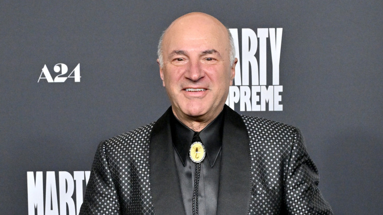 Kevin O'Leary at the premiere of "Marty Supreme"
