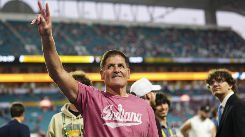 Mark Cuban at the college football national championship