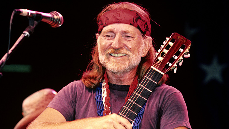 Willie Nelson smiling