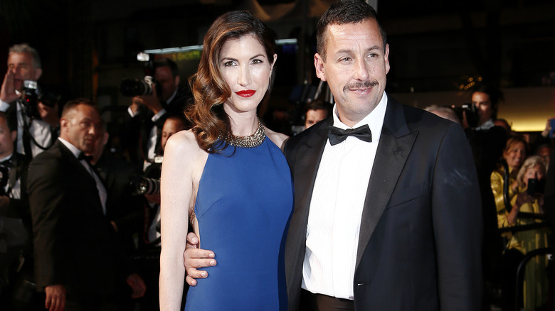 Adam Sandler and his wife, Jackie during an event