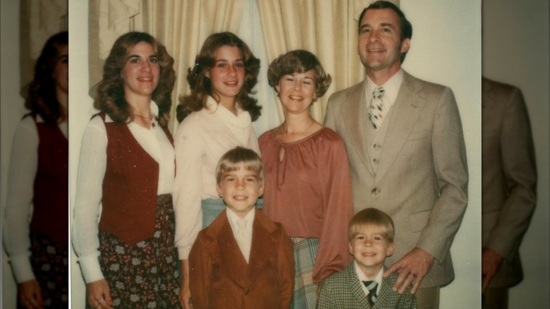 Melinda French gates (second from left) smiling with her family