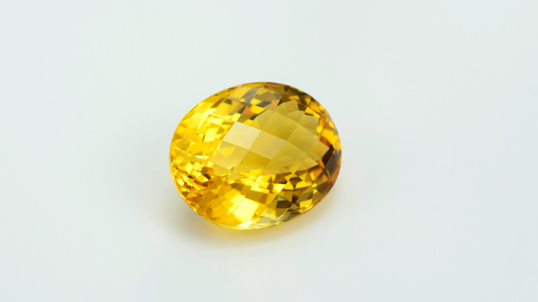 Heat-enhanced citrine 