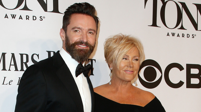 Hugh Jackman and Deborra-Lee Furness at the 2014 Tony Awards