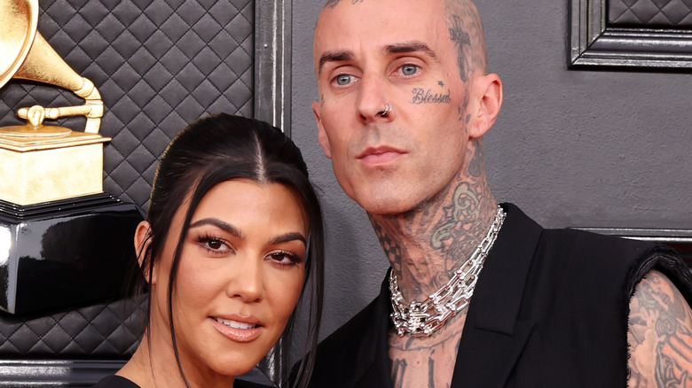 Kourtney Kardashian and Travis Barker Grammy awards