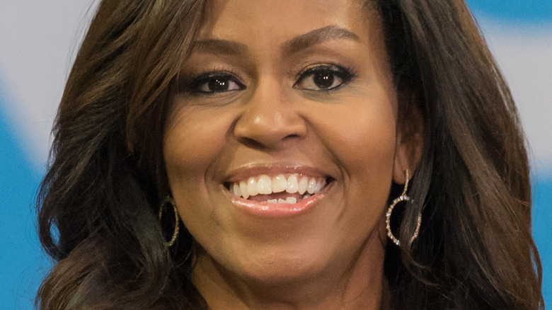 Michelle Obama smiling