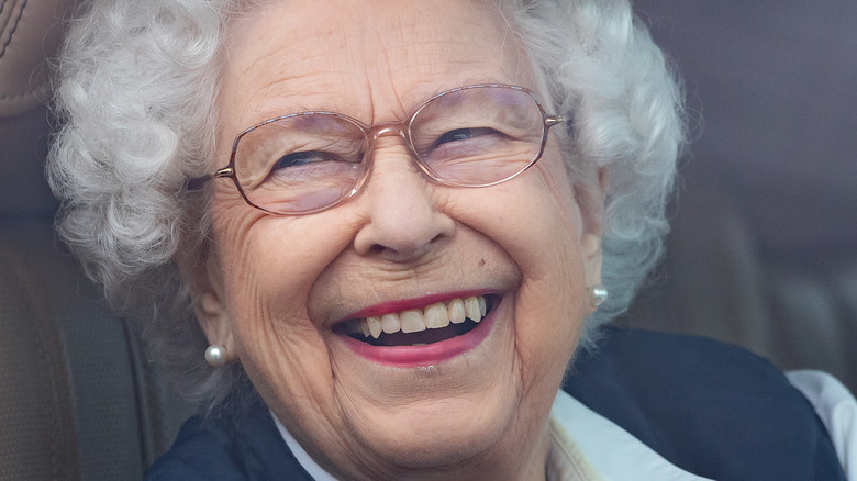 Queen Elizabeth smiling