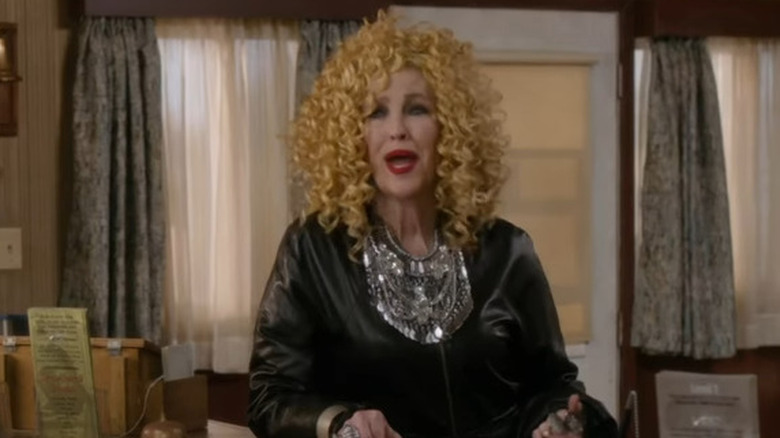 Catherine O'Hara (Moira Rose) on the set of 'Schitt's Creek'