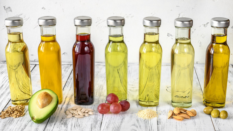 Oils in bottles