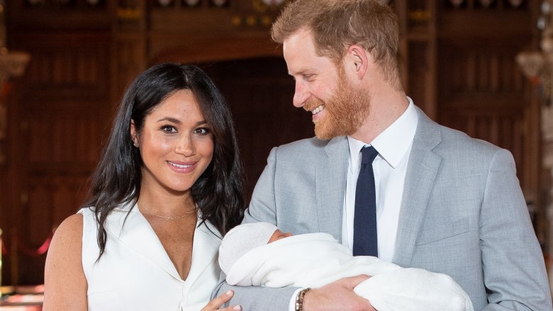 Meghan and Harry introducing baby