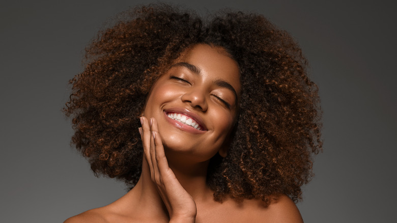 Black woman with natural hair