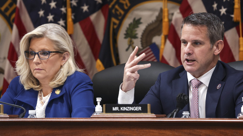 Liz Cheney and Adam Kinzinger at October 13 Jan 6 hearing