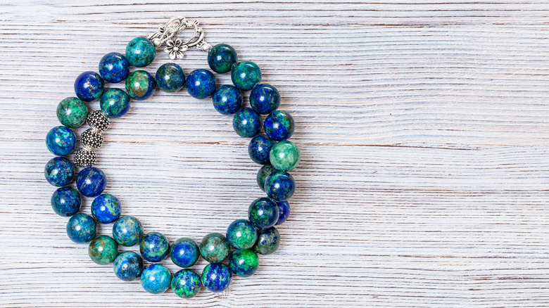 Azurite and Malachite bracelet