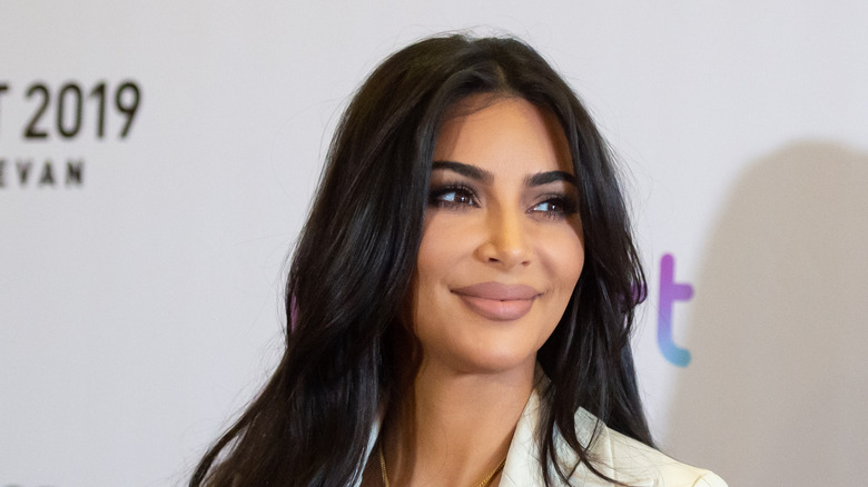 Kim Kardashian attending an event