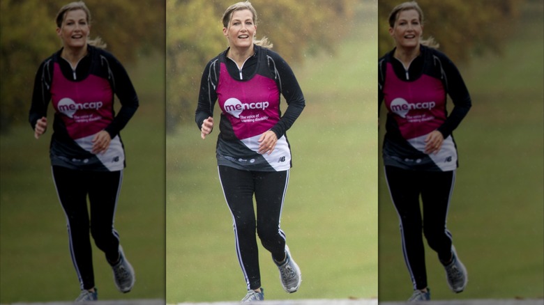 Duchess Sophie running in the London Marathon in 2020