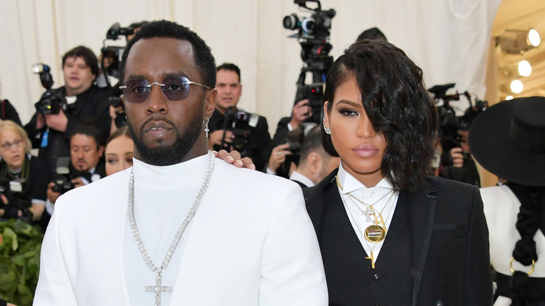 Diddy and Cassie Ventura posing