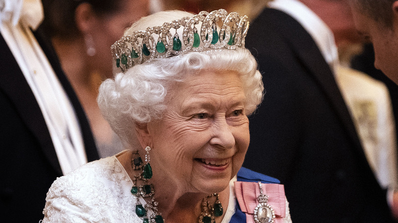 Queen Elizabeth at a 2019 reception