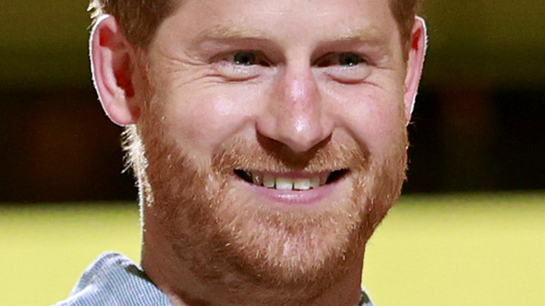 Prince Harry smiling